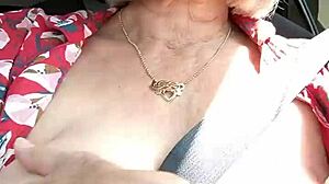 Riding down the road with my tits out! Feel the wild exposure!