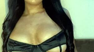 horny british slut performs solo masturbation show