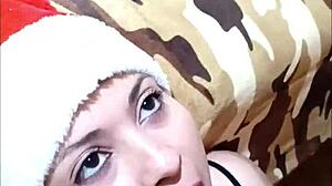 this christmas video has hot blowjobs and cumshots