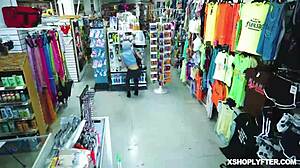 Stealing Pink Slutty Bikini Gets Jackie Hoff Detained. By Officer Calvin Hardy For Foot Job