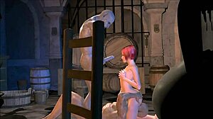 Monster crashes 3-way in cellar! 😈