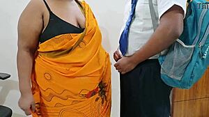 Indian bhabhi uses student for fun and satisfaction