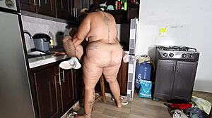 Neighbor offers lodging in exchange for passionate fuck in bedroom