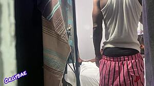 behind the scenes of a porn shoot series with milf and big cock