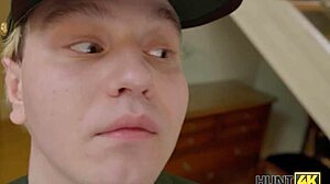 banging her pussy in front of a guard of honor, the flexible teen gets anal and group action.