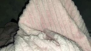 Stepdaughter Climbs Under Blanket for Blowjob and Fuck with Stepfather