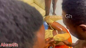 Five Step Sons Gangbang Petite African Teen. With Big Tits