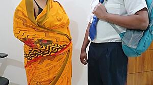 Indian bhabhi uses student for fun and satisfaction