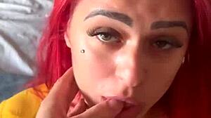 Blackmailed Wife Sucks Cock to Hide Video from Boyfriend