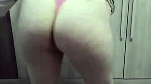 Latina Twerks Her Big Ass in Lingerie Panties, Flaunting Huge Boobs and Tits During Hot Sex