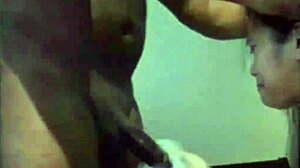 hey, watch this girl getting her throat fed with some big black cock 😈