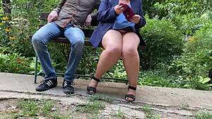 Satisfying My Son-In-Law's Dirty Needs with Outdoor Panty Sniffing and Wet Pussy Play