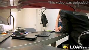 hidden camera captures bonnie dolce swallowing a loan agents huge cock