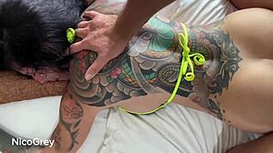 Tattooed Emo Girl Fucks And Rims