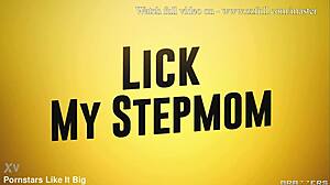 Lick My Stepmom! Ryan Keely and Demi Hawks in Cum-Swapping Threesome