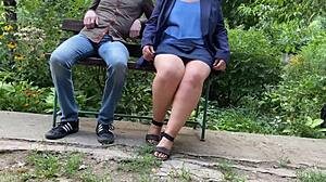 Satisfying My Son-In-Law's Dirty Needs with Outdoor Panty Sniffing and Wet Pussy Play