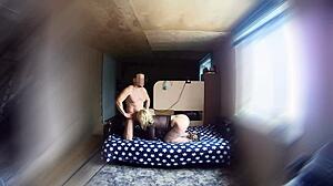 wife fucking friend on hidden cam