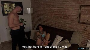 I caught my filthy roommate masturbating and pounded her hard.