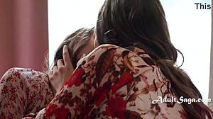 Taboo lesbian crash with wet pussy licking!