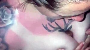 Feeling The Sunburn While Giving A Deepthroat Blowjob