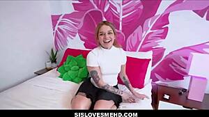 Blonde Stepsister Begs For Ass Fuck To Orgasm