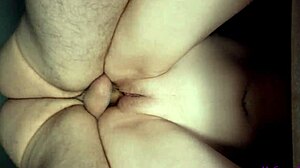 Amateur pounds tight pussy hard close up