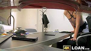 hidden camera captures bonnie dolce swallowing a loan agents huge cock