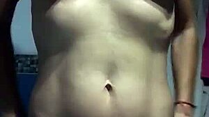 Spanish mature woman masturbates her big tits and pussy