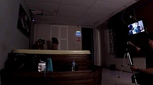 Amateur Latina Milf With Big Tits And Small Tits Enjoys Creampie After Blowjob In Voyeur Pub Setting