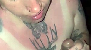 Feeling The Sunburn While Giving A Deepthroat Blowjob