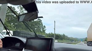 Uber Woman on Trip Gives Ass, He Cums Inside