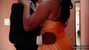 BLACK ORGY BENDS OVER FOR DOGGYSTYLE FUCKING