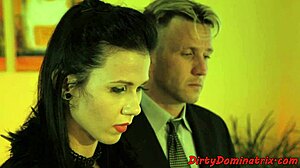 lezdom babe fingerfucks pussy with toys