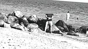 Huge cock spotted at nude beach