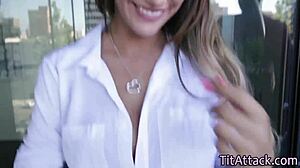 Big Tits Babe Spunked with Cumshot and Titty Fuck