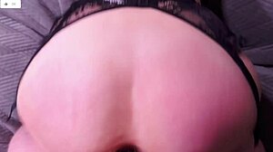 Pov doggy style hot couple fuck in lingerie