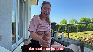 Risky Public Sex with Cum on Face