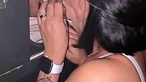 I dragged a pervert into the booth and sucked until I got milk in my mouth