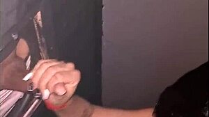 I dragged a pervert into the booth and sucked until I got milk in my mouth