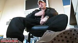 01 - prollking xxl - alpha bad guy jerks off huge cock in sneakers and socks