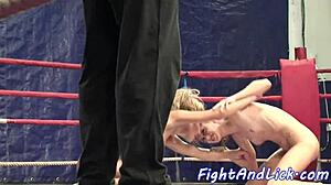 Oiled Up Lesbian Babes Wrestling And Fingering 😍