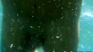 Facialized babes sucking dick on the beach