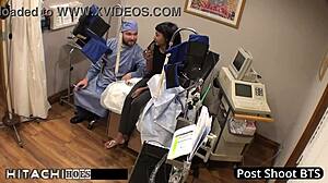 Doctor eliza shields gives hitachi orgasms