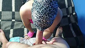 Latina amateur takes anal in homemade video, bent over and moaning loud