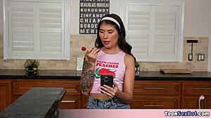 stepsis charlotte enjoys sloppy wet blowjobs