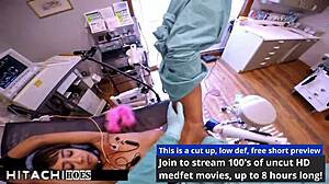 Doctor eliza shields gives hitachi orgasms