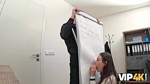 My first intriguing experience with an office glory hole setup in a professional environment