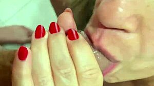 Blonde Latina Sucks Cock Until Cum in Throat