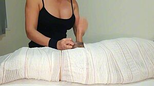 Mummified Handjob Part 3: Cum Interruption Lasts Two Minutes!