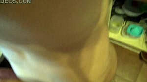 french cuckold wife lets her voyeur stepson dry hump her asshole